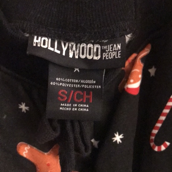 Christmas Gingerbread Jogger Sweatpants - Hollywood The Jean People - Small - Picture 5 of 7